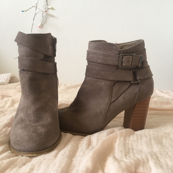Faux Suede Booties - Picture 1 of 1